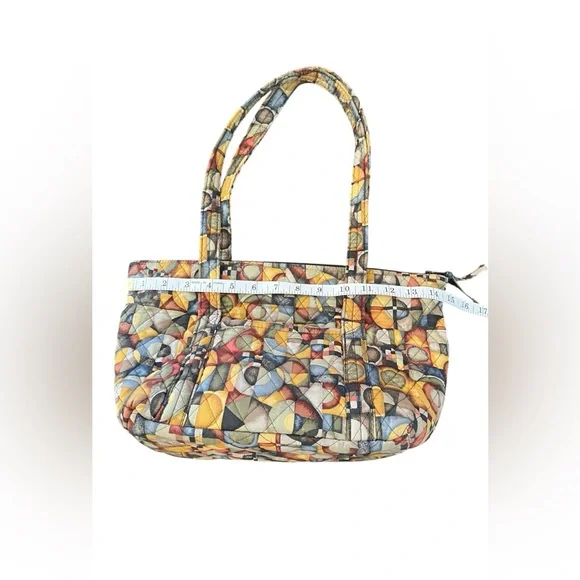 Larenda mosaic quilted purse shoulder bag lots of pockets handbag - Picture 5 of 9